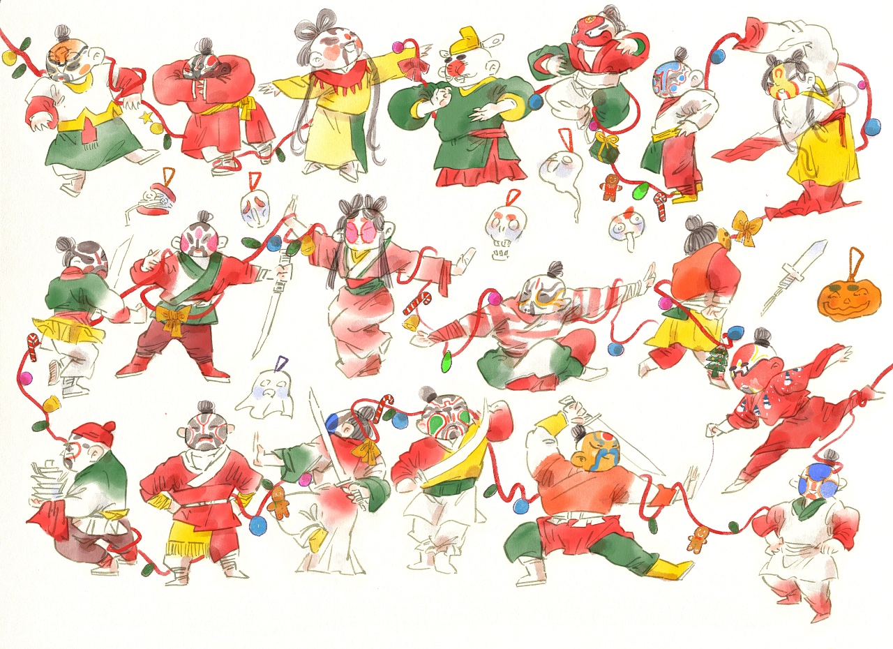 國(guó)風(fēng)人物手稿|插畫(huà)|商業(yè)插畫(huà)|子木繪文藝創(chuàng)作工